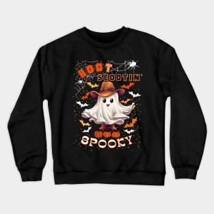 Boot Scootin Spooky | Ghost Cowboy Crewneck Sweatshirt